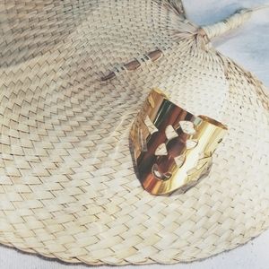 V style cuff Aztec bracelet boho chic sample sale